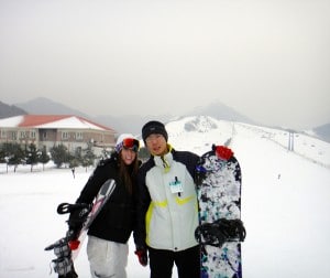 Heidi China snowboard