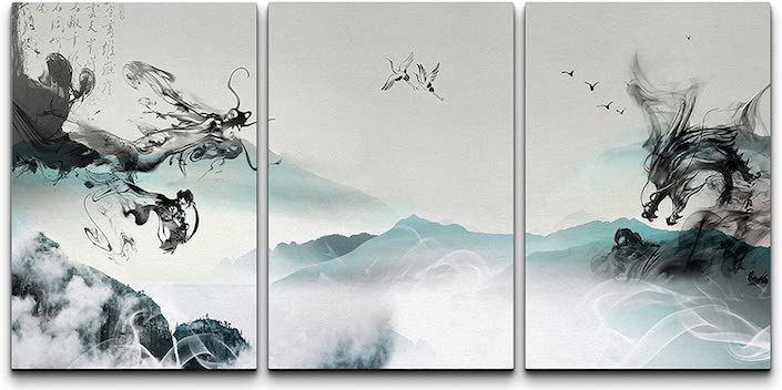chinese dragon wall art