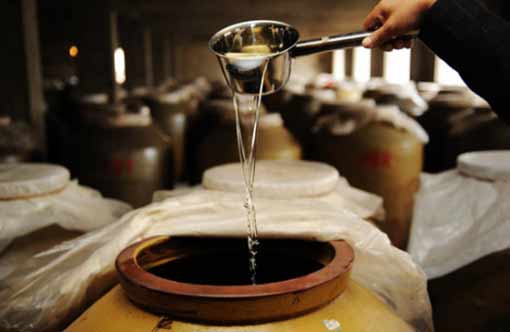 Baijiu in a cave