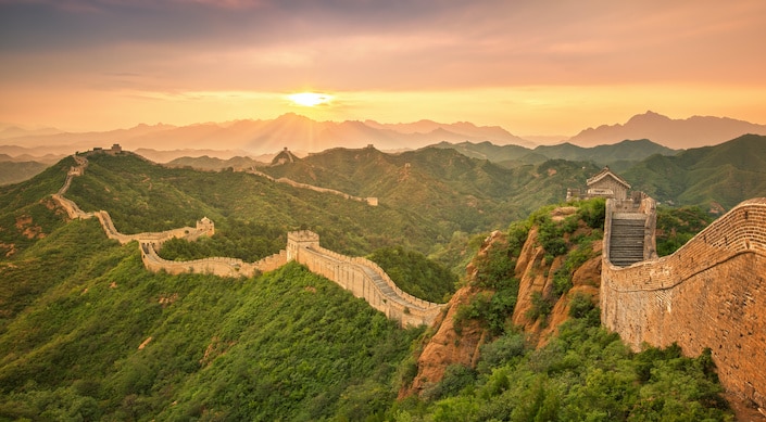 Beijing Great Wall Sunny Day