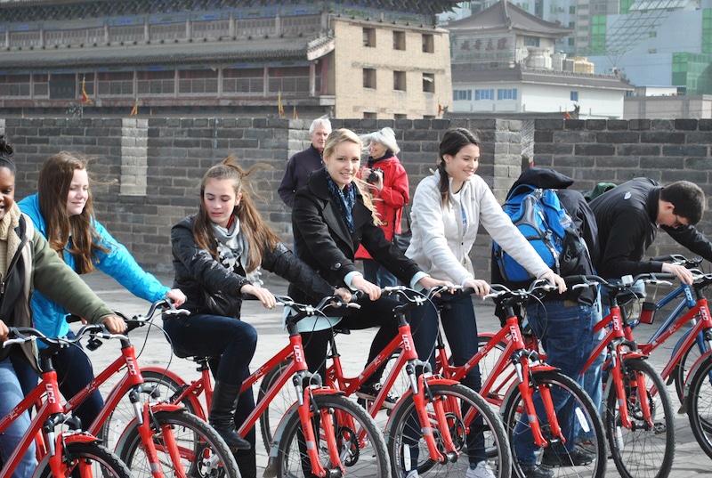 China study tour: Biking in Xian