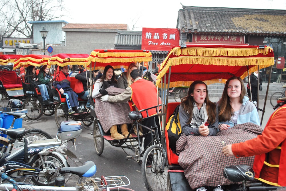 China study tour: Rickshaws