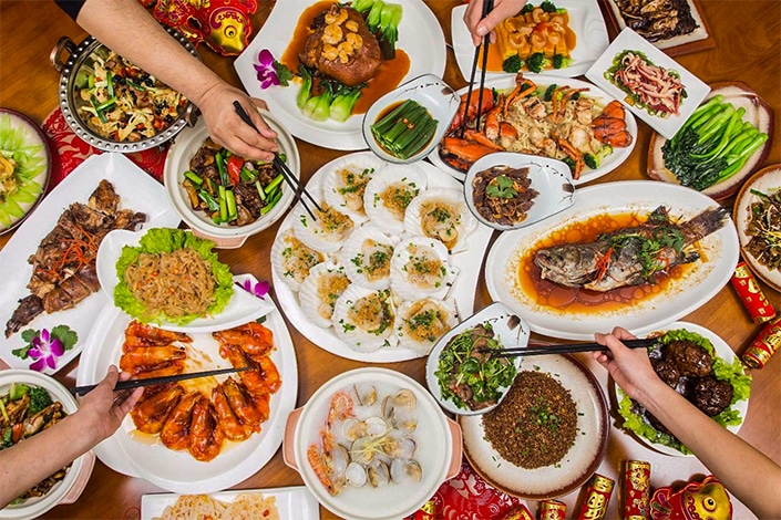 Chinese New Year Celebration Food Feast Foodporn