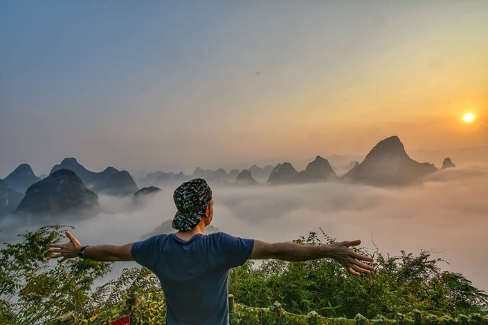 Hike in Yangshuo Guilin Xingping