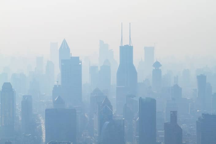 Smog in Shanghai