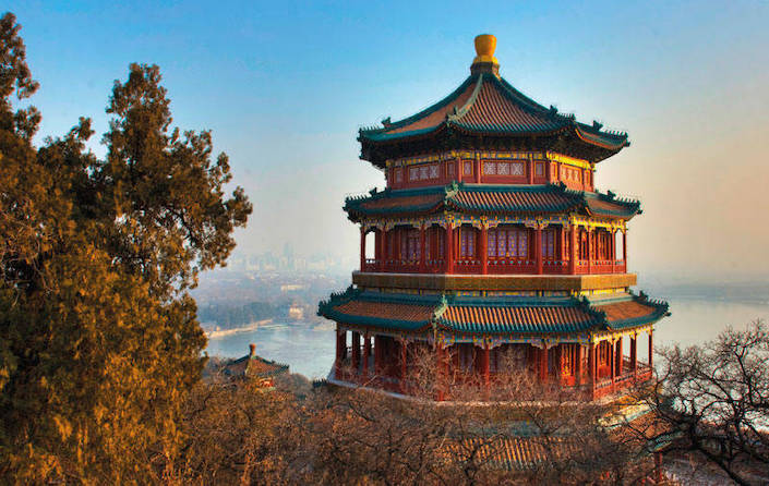 the Tower of Buddhist Incense in the Summer Palace